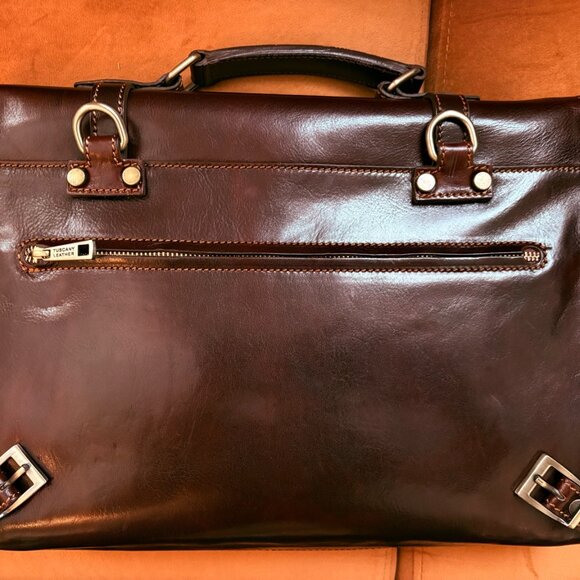 Tuscany Leather Italian Briefcase – Handcrafted Elegance in Full-Grain Leather - Picture 3 of 4